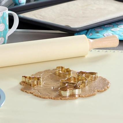 Silikónová kuchynská podložka TORO 52x42 cm krémová