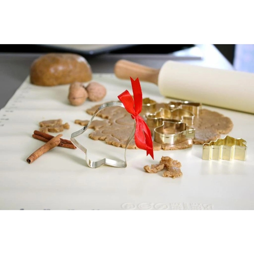 Silikónová kuchynská podložka TORO 52x42 cm krémová