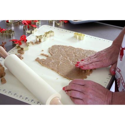 Silikónová kuchynská podložka TORO 52x42 cm krémová