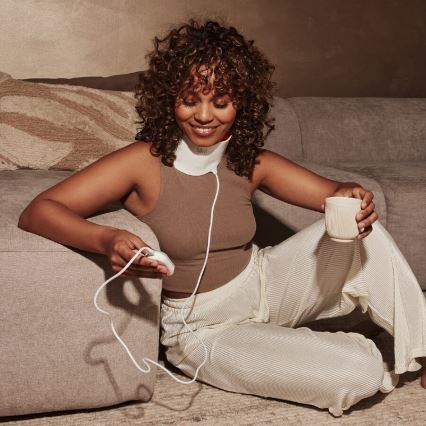 Silk’n - LED RGB Terapeutická maska na krk LED/5V 2000 mAh biela + diaľkové ovládanie