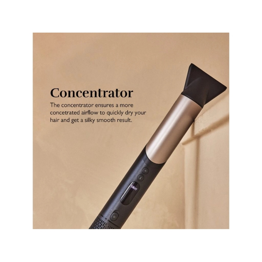 Silk’n - Sušič vlasov SILKYAIR FLEX 230V čierna/zlatá