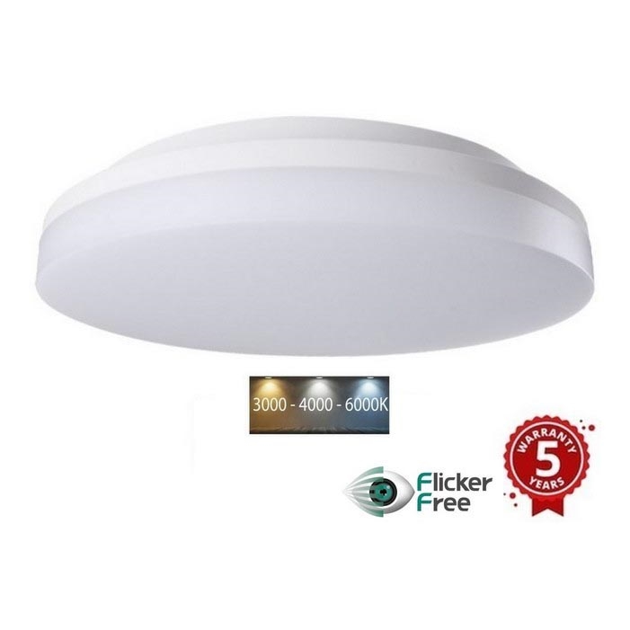 Sinclair - LED Prisadené svietidlo LED/30W/230V 3000K/4000K/6000K IP54 33 cm biela