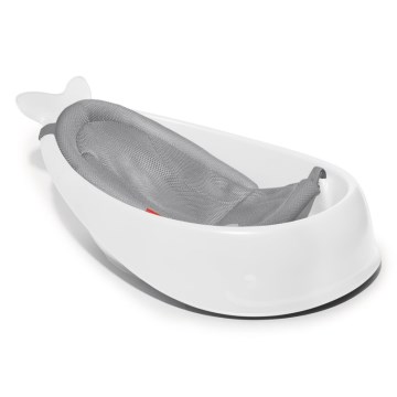 Skip Hop - Detská vanička s ergonomickou podložkou MOBY 3 biela