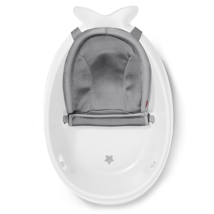 Skip Hop - Detská vanička s ergonomickou podložkou MOBY 3 biela
