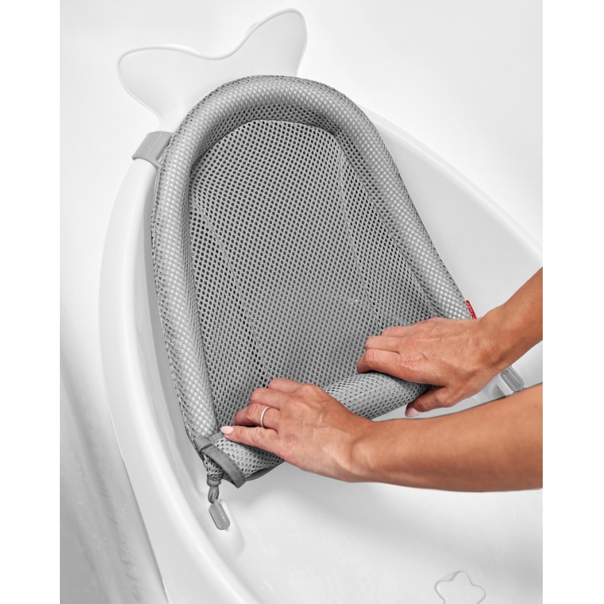 Skip Hop - Detská vanička s ergonomickou podložkou MOBY 3 biela