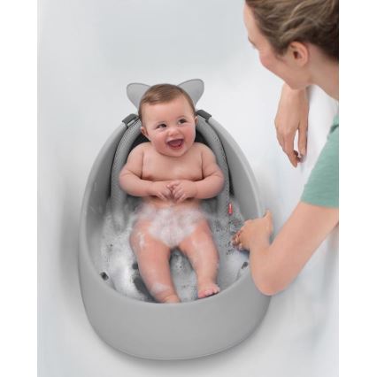 Skip Hop - Detská vanička s ergonomickou podložkou MOBY 3 šedá