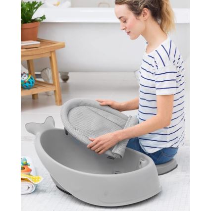 Skip Hop - Detská vanička s ergonomickou podložkou MOBY 3 šedá