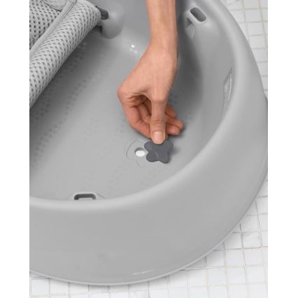 Skip Hop - Detská vanička s ergonomickou podložkou MOBY 3 šedá