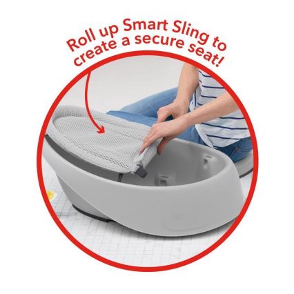 Skip Hop - Detská vanička s ergonomickou podložkou MOBY 3 šedá