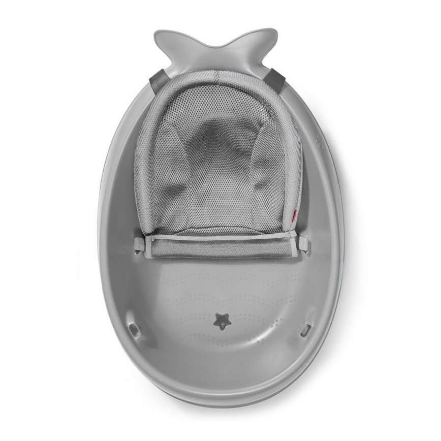 Skip Hop - Detská vanička s ergonomickou podložkou MOBY 3 šedá