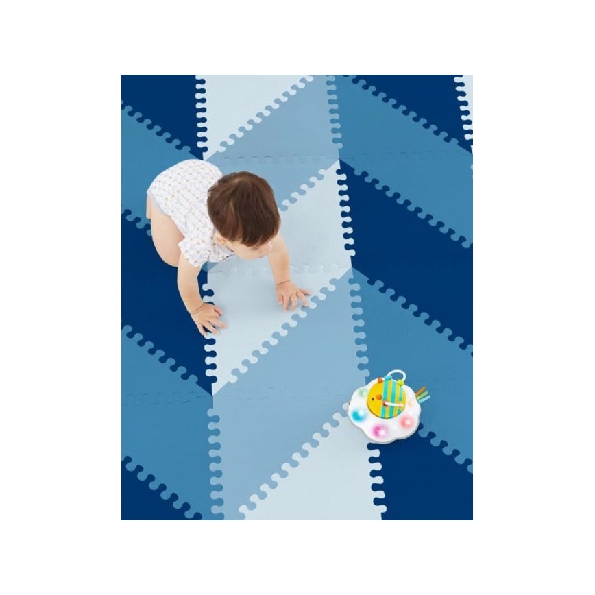Skip Hop - Penové puzzle 72ks modrá