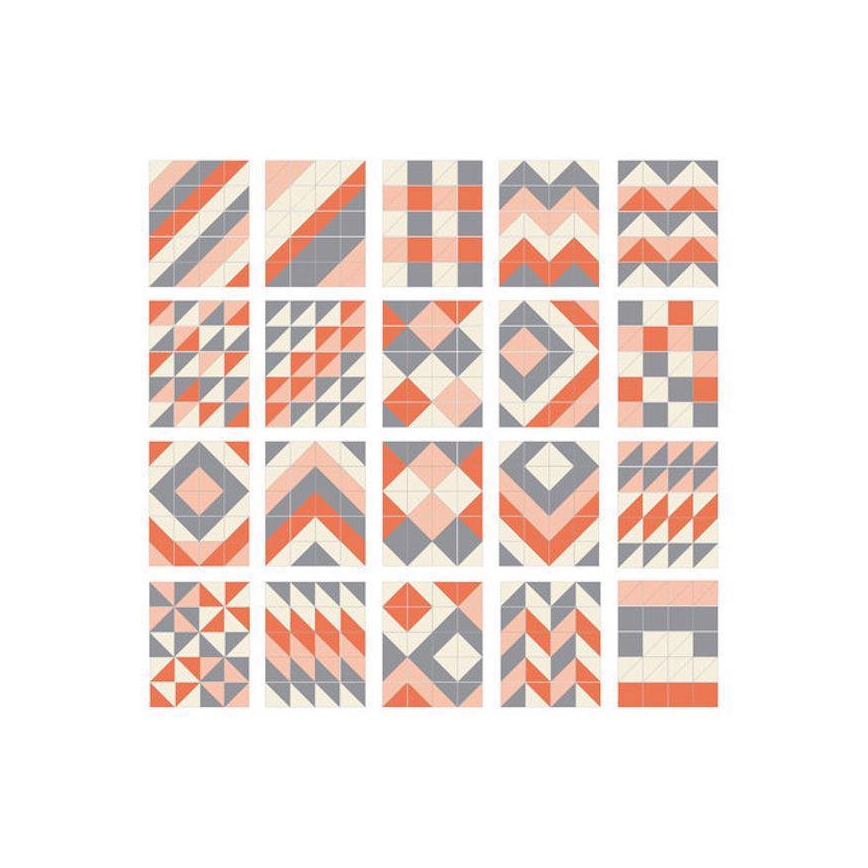 Skip Hop - Penové puzzle 72ks šedá/oranžová