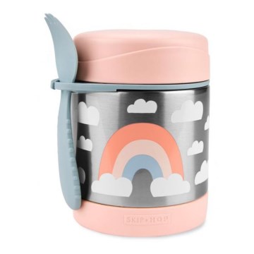Skip Hop - Termoska na jedlo s lyžičkou a vidličkou SPARK STYLE 325 ml dúha