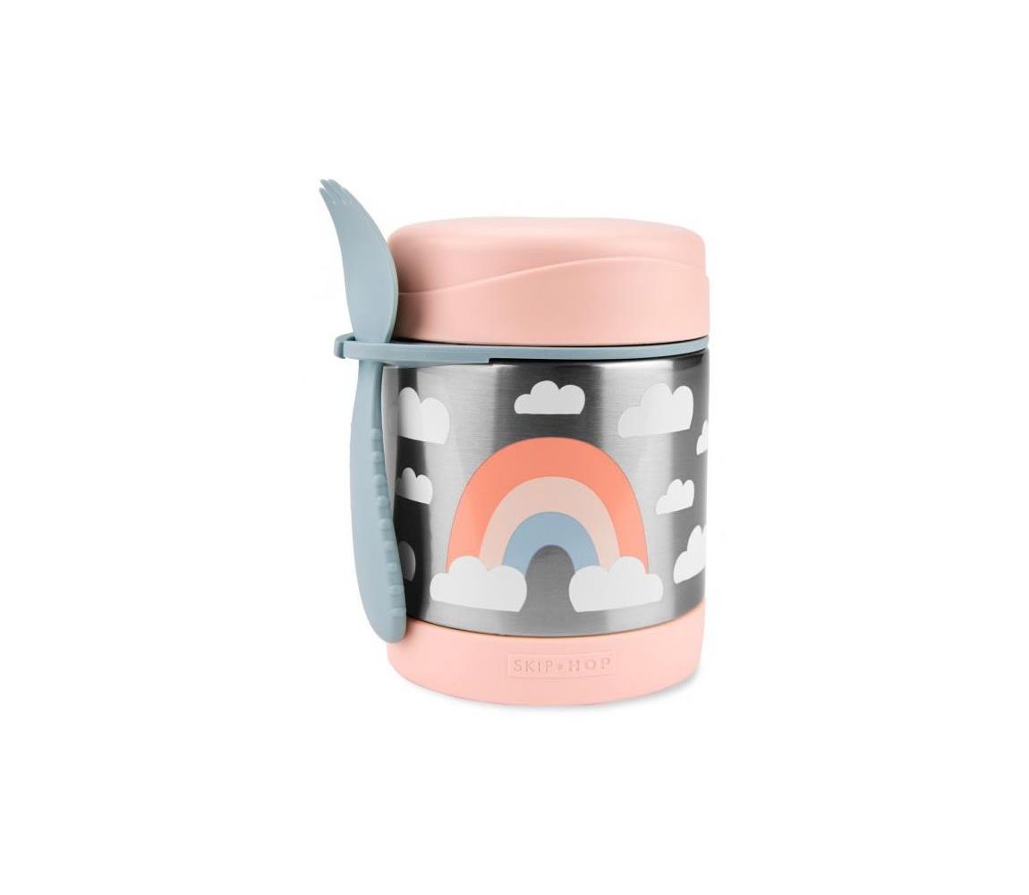 Skip Hop - Termoska na jedlo s lyžičkou a vidličkou SPARK STYLE 325 ml dúha 9N780510