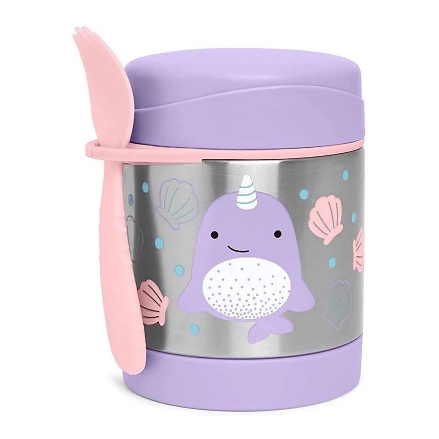 Skip Hop - Termoska na jedlo s lyžičkou/vidličkou ZOO 325 ml narval