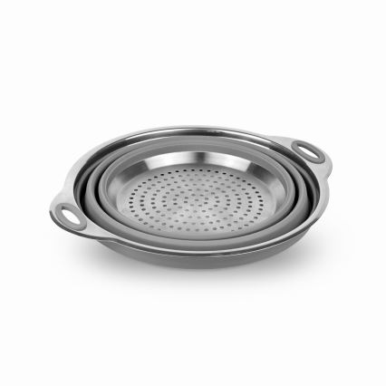 Skladací silikónový cestovný cedník