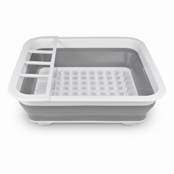 Skladací silikónový odkvapávač na riad