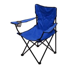 Skladacia kempingová stolička modrá