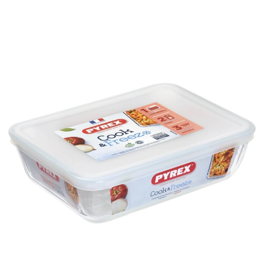 Sklenená dóza na potraviny PYREX 1,5 l