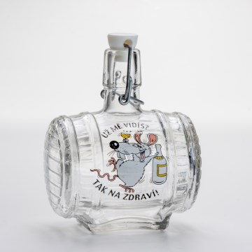 Sklenená fľaša 0,5 l súdok