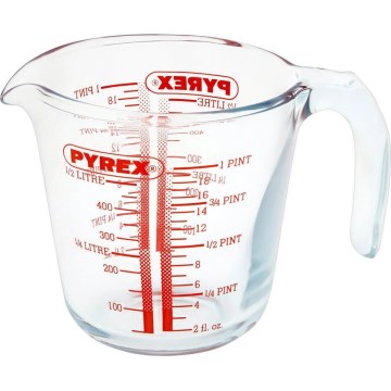 Sklenená odmerka PYREX 0,5 l