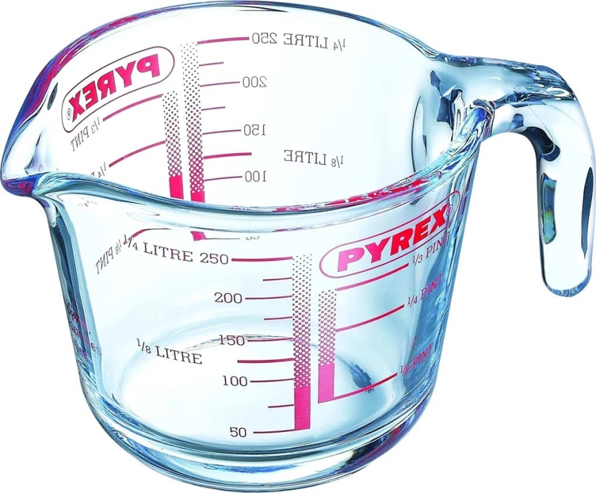 Sklenená odmerka PYREX 1 l