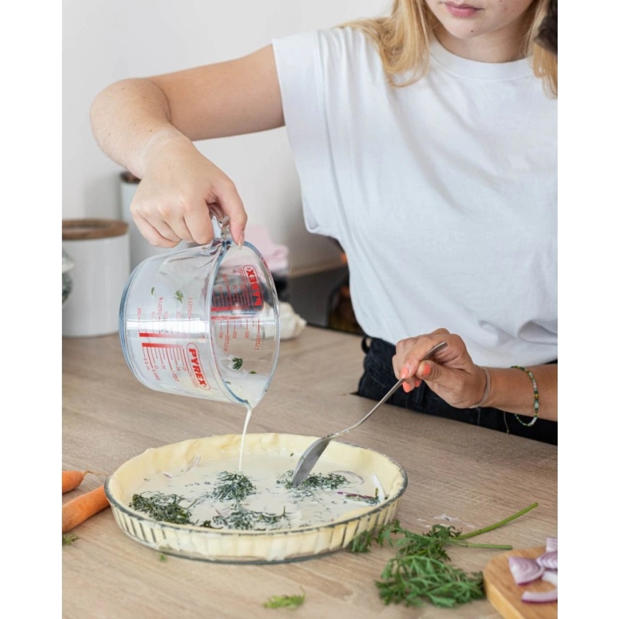 Sklenená odmerka PYREX 1 l