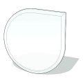 Sklo pod kachle 1100x1100x6 mm slza