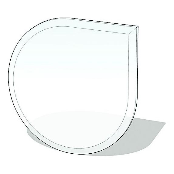 Sklo pod kachle 1100x1100x6 mm slza