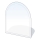 Sklo pod kachle 1300x1200x8 mm poloblúk