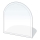 Sklo pod kachle 800x800x8 mm poloblúk