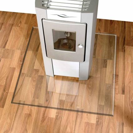 Sklo pod kachle 800x800x8 mm štvorec