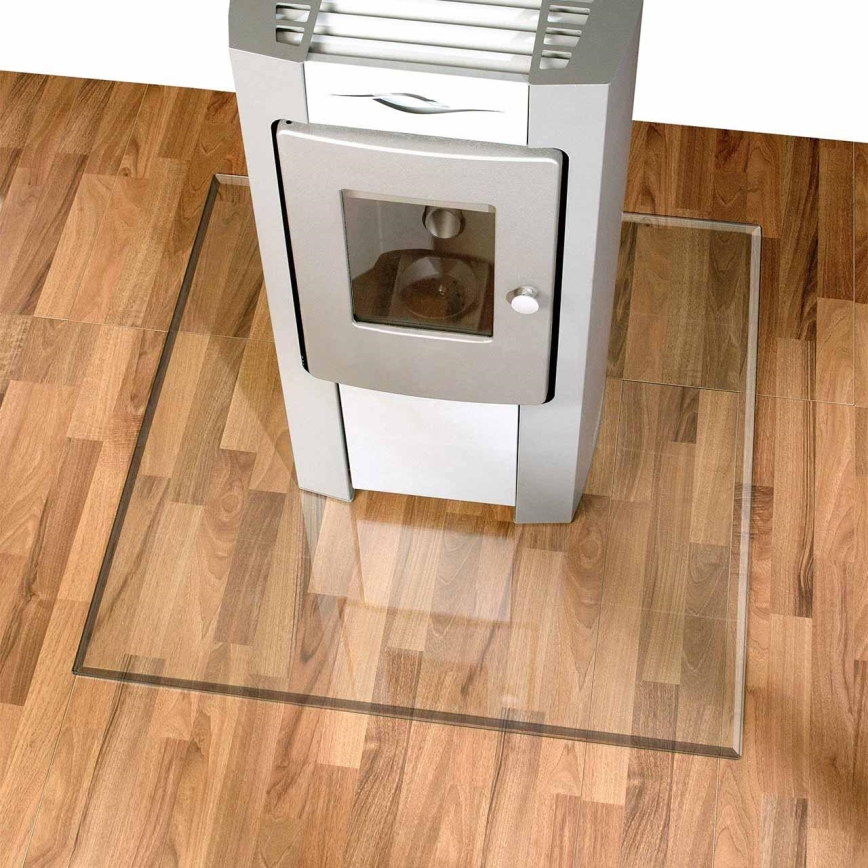 Sklo pod kachle 800x800x8 mm štvorec