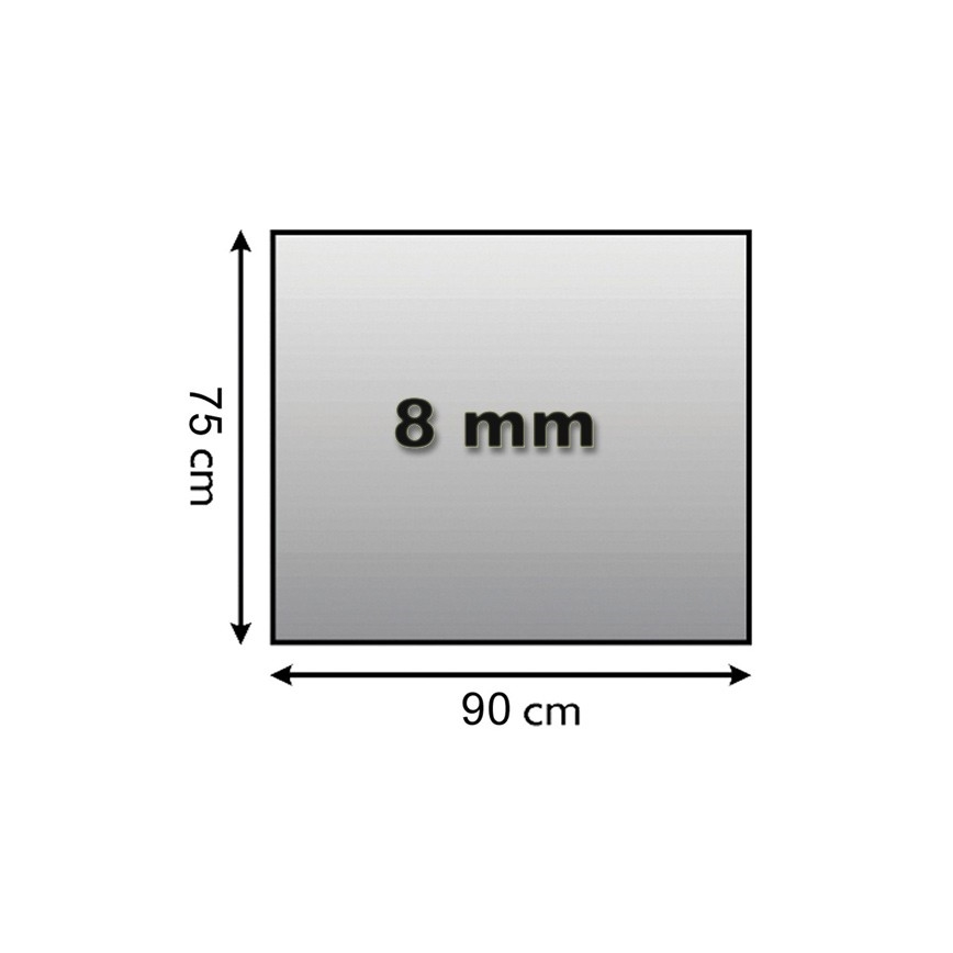 Sklo pod kachle 900x750x8 mm obdĺžnik