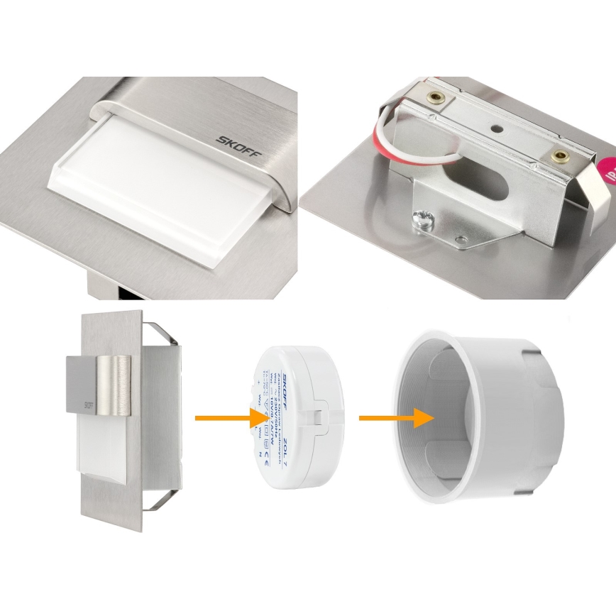 LED Nástenné svietidlo TANGO 0,8 W/10V