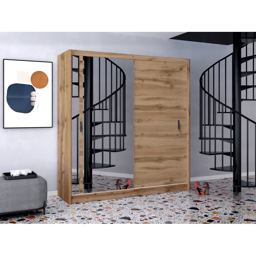 Skriňa na šaty SABRINA 203x215 cm dub woltan