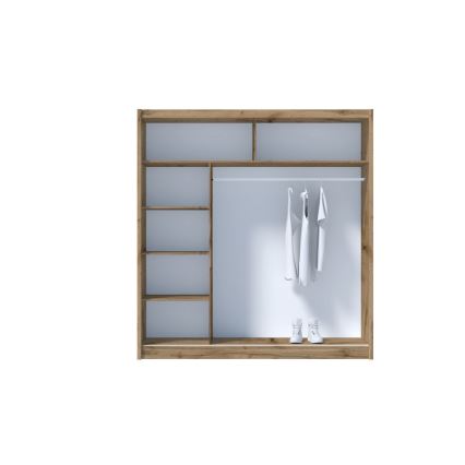 Skriňa na šaty SABRINA 203x215 cm dub woltan