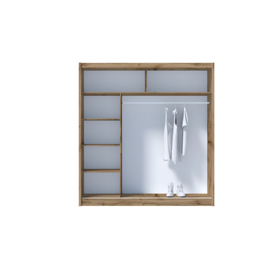 Skriňa na šaty SABRINA 203x215 cm dub woltan