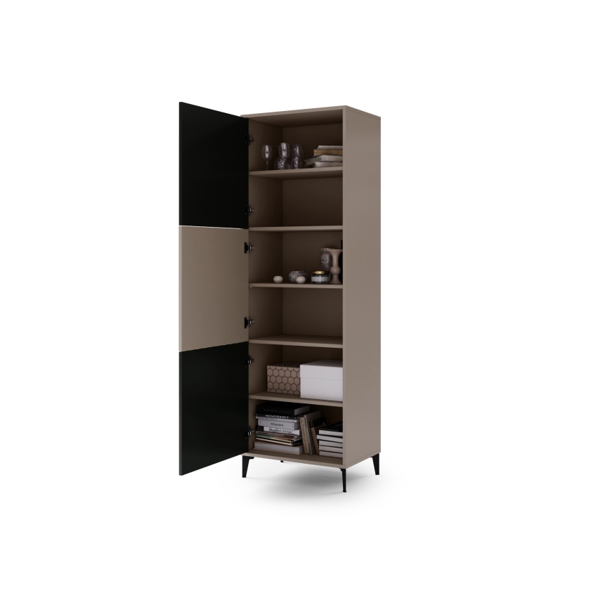 Skrinka RONJA taupe/čierna