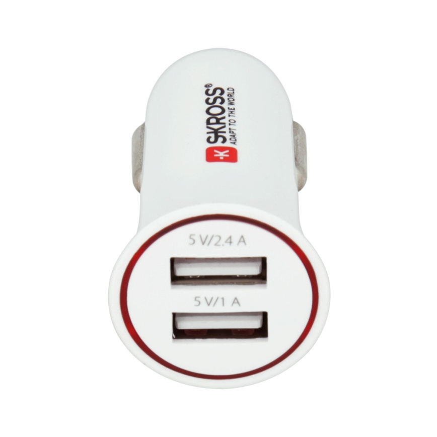 SKROSS - Nabíjačka do auta 2xUSB/3400mA/12-24V/5V