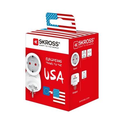 SKROSS - Cestovný adaptér USA 15A