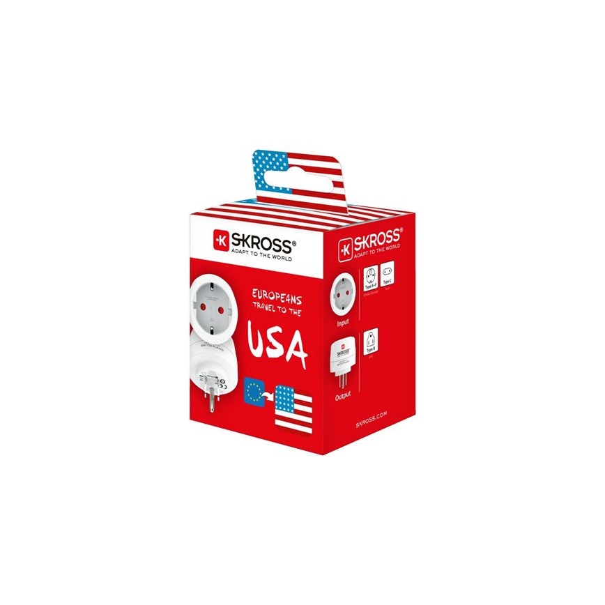 SKROSS - Cestovný adaptér USA 15A