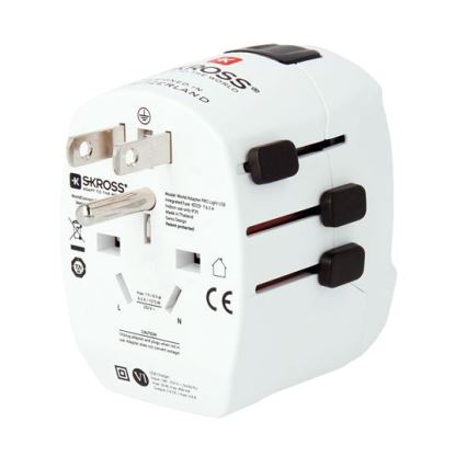 Cestovný adaptér PRO Light USB AC45PD - World, UK+USA+AUS/CN USB A+C 45W