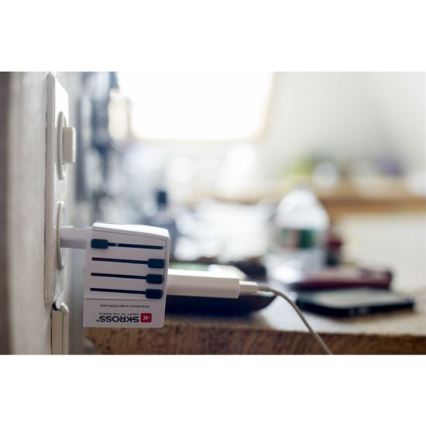 Cestovný adaptér MUV USB AC USB A+C 15W