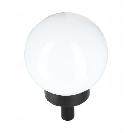 Solárna LED lampa, 1,2 V, 6500 K, 200 mAh, priemer 20 cm, IP44, biela/čierna