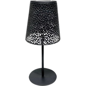 Solárna stolová lampa LUVETRA LED/1xAA 4000K IP44 200 mAh čierna