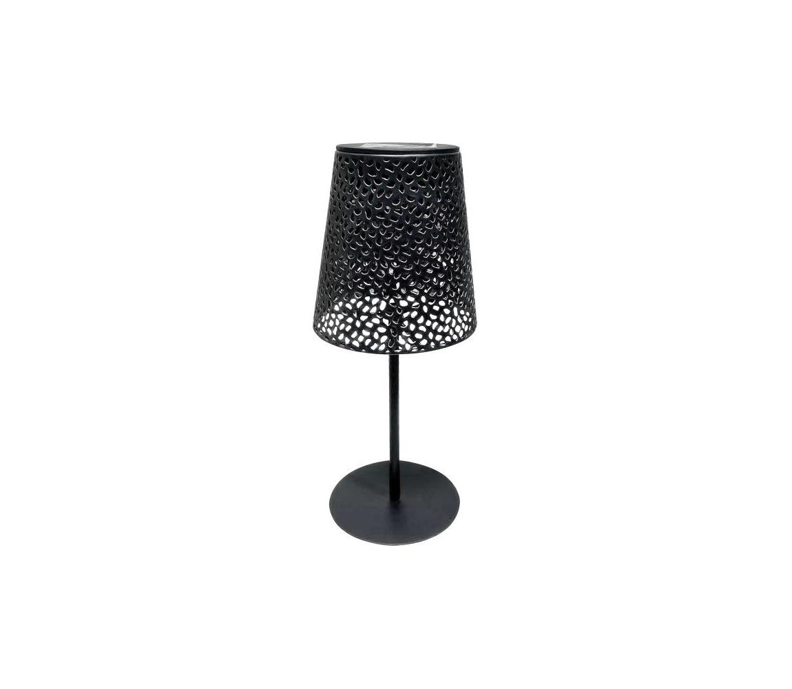 Solárna stolová lampa LUVETRA LED/1xAA 4000K IP44 200 mAh čierna 004509
