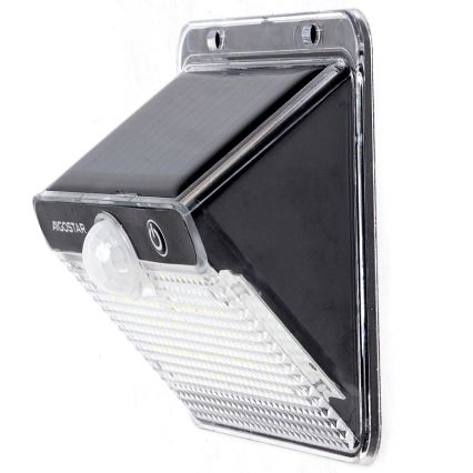 Solárne LED svietidlo s čidlom Aigostar 3,7V 6500K 1200 mAh IP65 čierne
