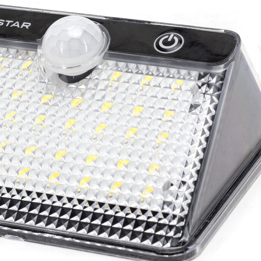 Solárne LED svietidlo s čidlom Aigostar 3,7V 6500K 1200 mAh IP65 čierne