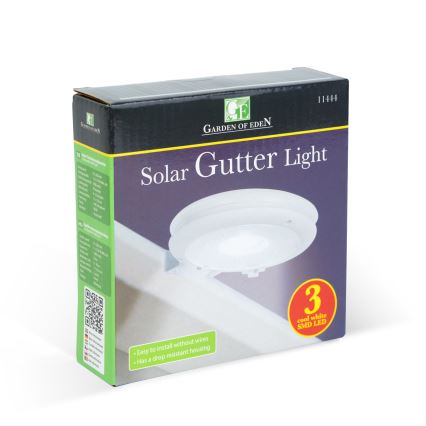 Solárne nástenné LED svietidlo LED/1,2V 1000 mAh IP44 biele